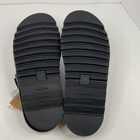 New Men’s Black Dr. Martens Myles Brando Leather Buckle Slide Sandals Size 12 - Picture 11 of 12